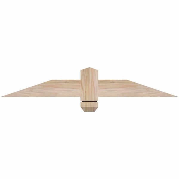 Ekena Millwork Eugene Smooth Timber Gable Bracket, Douglas Fir, 36"W x 6"H x 1 1/2"D x 3 1/2"F, 4/12 Pitch GBW036X06X0204EUG00SDF - main